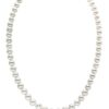 THE PEARL SOURCE 14K Gold 6.0-6.5mm AAAA Quality Pearl Necklace