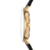 Michael Kors Gold/Black Watch with Leather Strap