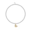 Katie Loxton A Little Heart of Gold Silver Women's