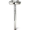 14K White Gold Moissanite Engagement Ring - A Shimmering Promise of Forever