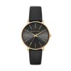 Michael Kors Gold/Black Watch with Leather Strap