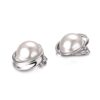 Timeless Elegance: Simulated Ivory Pearl Clip Earrings