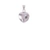 925 Sterling Silver Polished back Red Enamel Locket Pendant
