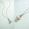 FANCIME 9-10mm Genuine Freshwater Pearl Sterling Silver