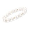 Ross-Simons Pearl Stretch Bracelet With 14kt Yellow Gold