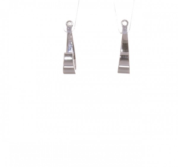 14k White Gold J Hoop Earrings Ear Hoops Set