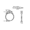 MauliJewels Engagement Rings for Women 1/2 Carat