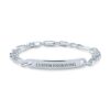 250 Gauge 925 Sterling Silver Figaro Engravable Name