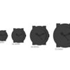 Stuhrling Original Delphi Chamberlain Skeleton Black Dial Watch Set