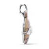 Silver Picture Jasper and Turquoise Gemstone Spirit Bear Pendant Enhancer