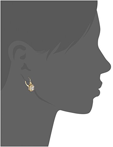 Yellow Gold Plated Sterling Silver Antique Drop Earrings