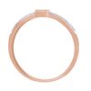 Diamond 10K Solid Gold Engagement Wedding Stackable Band Ring
