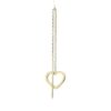 Gold Over Sterling Silver Open Heart Earrings