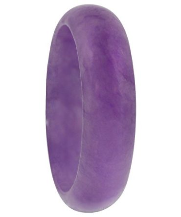 Light Purple Gemstone 6mm Unisex Band Ring