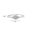 Diamond Stackable Ring with Diamond Shape Band in 925 Sterling Silver