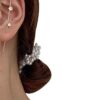 Ear Wrap Earrings - Elegant Crystal Craved Gold-tone