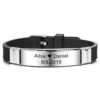 MeMeDIY Personalized Bracelet Engraving Names Silicone Sport