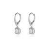 Anne Klein Silver-Tone Cubic Zirconia Drop Earrings – Elegant & Classic Leverback Design