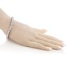 Sparkling Princess Cut Cubic Zirconia CZ Tennis Bracelet