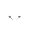 Fossil Round Rose Gold-Tone Earring Jacket