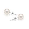 PAVOI Sterling Silver Round Stud Freshwater Cultured Pearl Earrings