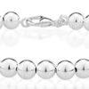 Miabella Sterling Silver Italian Handmade Strand Chain Bracelet