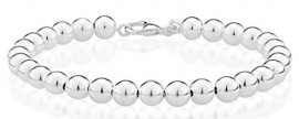 Miabella Sterling Silver Italian Handmade Strand Chain Bracelet