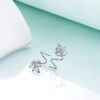 Leaf Wrap Earrings Sterling Silver Leaves Ear
