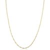 Kooljewelry 10k Yellow Gold 1 mm Singapore Chain Necklace