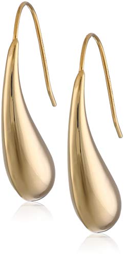 18k Yellow Gold Plated Sterling Silver Teardrop Earrings