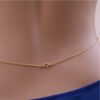 Crystal Bikini Body Chain Bra Gold Body Jewelry