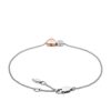Fossil Women's Duo Hearts Two-Tone Stainless Steel Bangle Bracelet