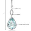 Gem Stone King Sterling Silver Long Drop Dangle Earrings