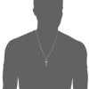 Men's Sterling Silver Solid Polished Cross