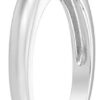 Silver Solitaire Ring set with Round Swarovski Zirconia