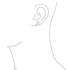 Fashion Bridal Simple Pure Ball White Stud Earrings