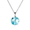 Fine Nature Blue Sky White Cloud Resin Transparent Ladies Necklace