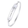 ID Bracelet Free Engraving Text/Identification Bangle
