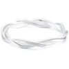 INBLUE Sterling Silver Twist Rings for Women