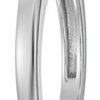 Size 8 Silver Emerald-Cut Solitaire Ring made with Swarovski Zirconia
