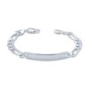 250 Gauge 925 Sterling Silver Figaro Engravable Name