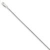 925 Sterling Silver 1.2mm Snake Chain Anklet