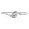 Engagement Ring 10k Round Diamond Ladies Bridal Promise