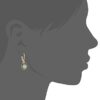 Napier Gold-Tone and Green Swarovski Crystal Drop Earrings