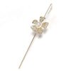 Rhinestone Wire Needle Hook Earrings Jewelry 6 Pcs
