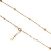 Choker Necklace,18k Gold Satellite Chain