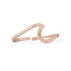 Pura Vida Rose Gold-Plated Wave Toe Ring - Brass Base