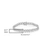 Tennis Bracelet Diamond Miracle-Set Double Swoosh Wave Style