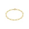 14K Gold Plated Minimalist Oval Link Chain Bracelet