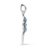 Cross Pendant Enhancer American West Sterling Silver Turquoise Gemston